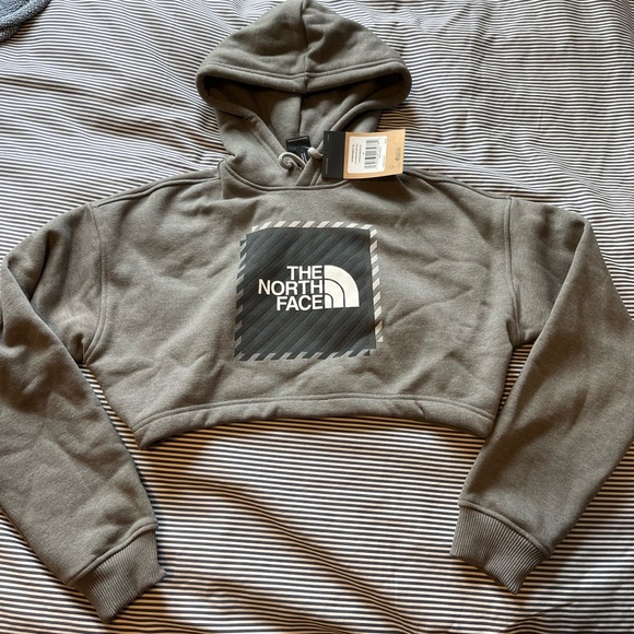 NWT The North Face Coordinates Graphic Cropped Hoodie XS - Picture 4 of 9
